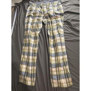 Vineyard Vines Jeans Mens 36x32 Multicolor Plaid Regular Fit Summer Casual